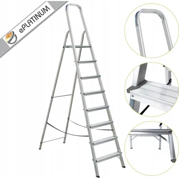Žebřík Žebřík ePlatinum hliníkový 1 x 8 do 120 kg