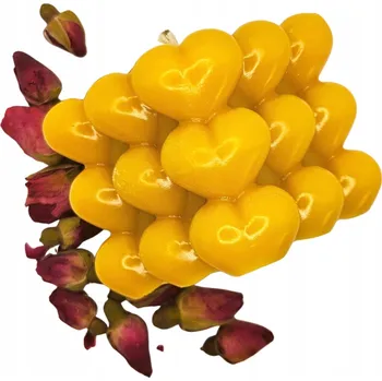 Svíčka Dekorativní svíčka z včelího vosku Medová Miód i Bursztyn 1 ks