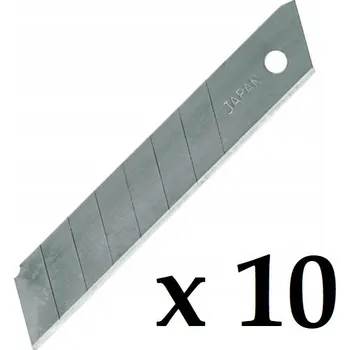 Pracovní nůž ODLAMOVACÍ ČEPELE 18 mm VYMĚNITELNÉ PRO ČALOUNICKÉ A BALÍCÍ NOŽE 10 Ks. SOUČÁSTÍ BALENÍ