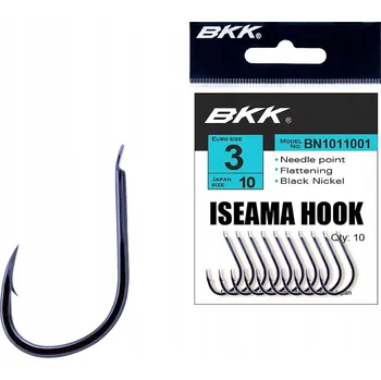 Rybářský háček Háčky s otřepem Mikado Total Fishing BKK Iseama 12 ks