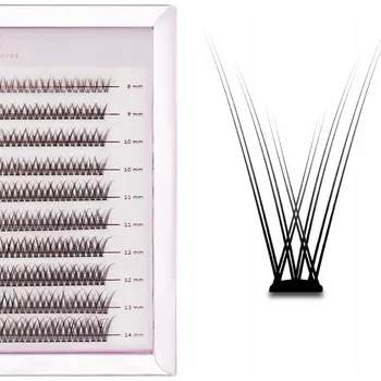 Úložný box Master Box VLashes 0,10CC trsy řas na líčení 8-14mm