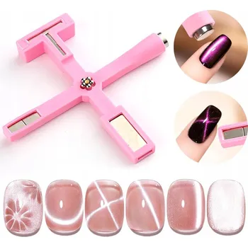 Obraz Magnet Cat Eye efekt Kočičí Oko Magnetická destička 5v1 Růžová