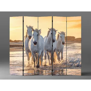 Paraván Paraván běžící koně Rozměr: 225 x 180 cm