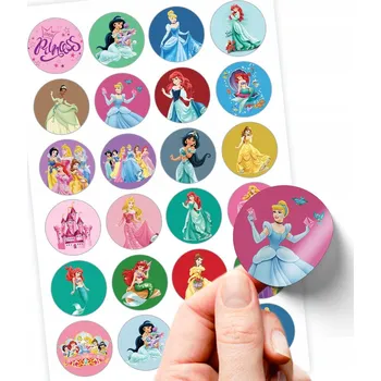 samolepka 24 SAMOLEPKY PRINCEZNY DISNEY - VYSOKÁ KVALITA