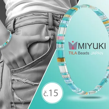 Náramek MIYUKI CO., LTD Náramek z korálků Miyuki TILA č. 15
