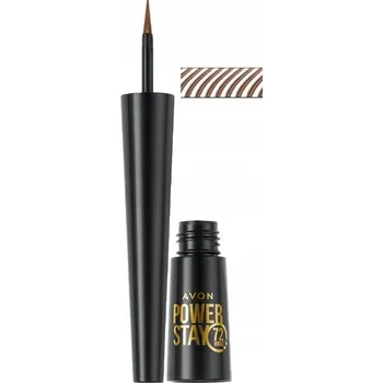 Přípravek na oči Avon Power Stay tekutá tužka na obočí Dark Brown (Tmavě Hnědá)