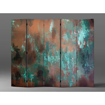 Paraván Paraván modrohnědá omítka Rozměr: 225 x 180 cm