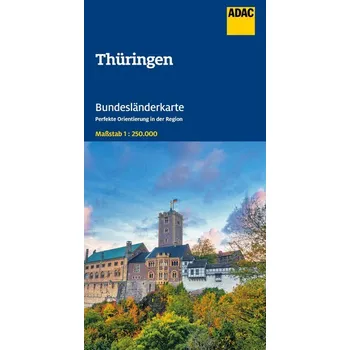 ADAC Bundesländerkarte Deutschland 08 Thüringen 1:250.000