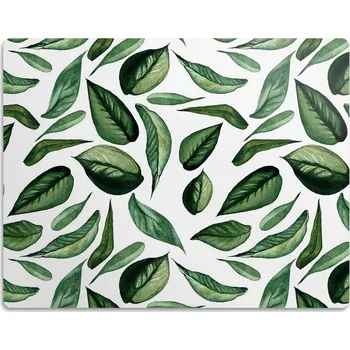 Obraz Pro kočky podložka pod kočičí toaletu Zelené listy 60x40 cm