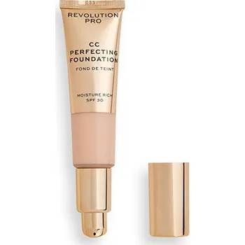 Make-up Makeup Revolution PRO CC Perfecting Foundation SPF 30 - Multifunkční make-up pro suchou až kombinovanou pleť 26 ml - F2.5