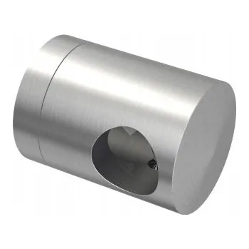 Úchyt s bočním průchodem pro tyč Ø12 mm pro profil AISI 304 brus