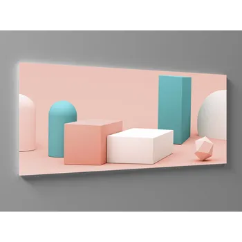 Obraz XXL obraz 3D geometrické tvary Rozměr: 200 x 100 cm