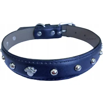 Obojek pro psa KOŽENÝ OBROŽEK PRO PSA S CVOČKY, OZDOBNÝ, PRO MALÉ PSY (BEAGLE XS)