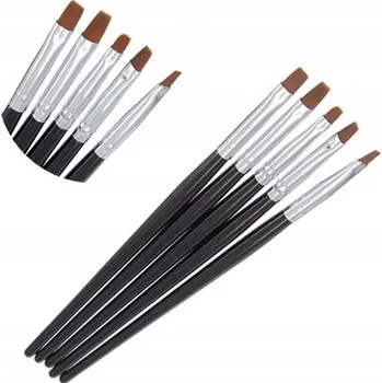 Kosmetický štětec ŠTĚTCE NA NANÁŠENÍ GELU 5 KS