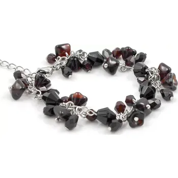 Náramek Náramek granátově červený