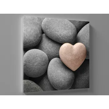 Obraz Obraz srdce mezi kameny Rozměr: 40 x 40 cm
