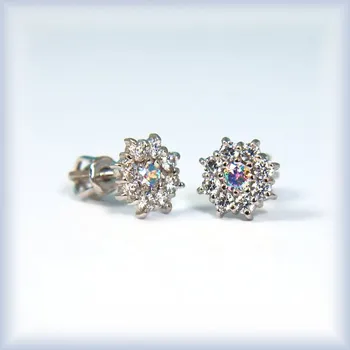 Náušnice bílé zlato