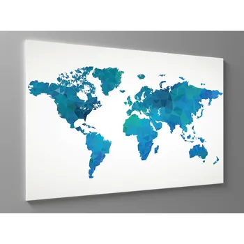 Obraz Obraz na stěnu mapa světa Rozměr: 60 x 40 cm