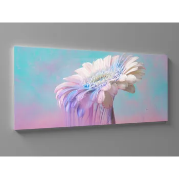 Obraz XXL obraz růžovomodrá gerbera Rozměr: 200 x 100 cm