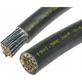elektrický kabel Zemní ovládací kabel s UV ochranou YKSY 19x1,5 na bubnu