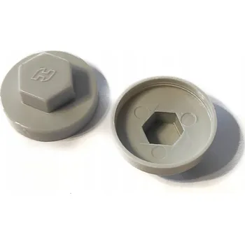 Vrut Krytka na farmářský vrut SVĚTLE ŠEDÁ 100ks