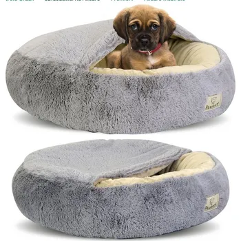Pelíšek pro psa Pelíšek AIO Factory šedý oválný 80 cm x 80 cm