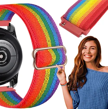 Příslušenství k chytrým hodinkám Řemínek pro Xiaomi Amazfit BIP S Lite chytré hodinky duhový řemínek 20mm