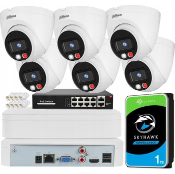 Bezpečnostní kamera Sada pro monitoring 6x IPC-HDW1439V-A-IL-0280B 3.7Mpx IR 30m DAHUA