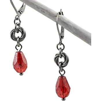 Náušnice Náušnice Červené kapky