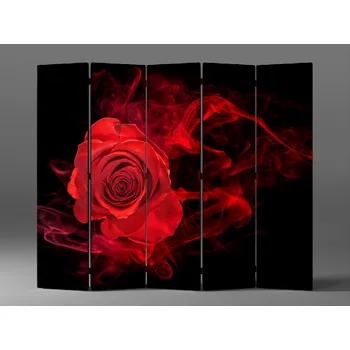 Paraván Paraván růže v červeném dýmu Rozměr: 225 x 180 cm