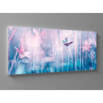 Obraz Obraz modrá louka Rozměr: 60 x 25 cm