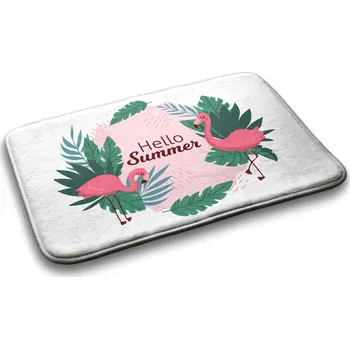 Koupelnová předložka Koupelnová předložka měkká Koberec Plameňáci Ptáci