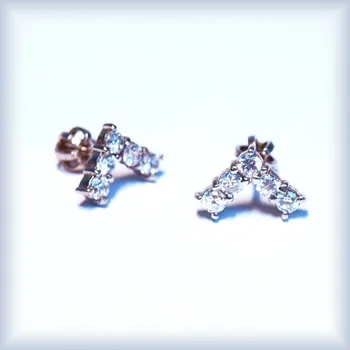 Náušnice bílé zlato