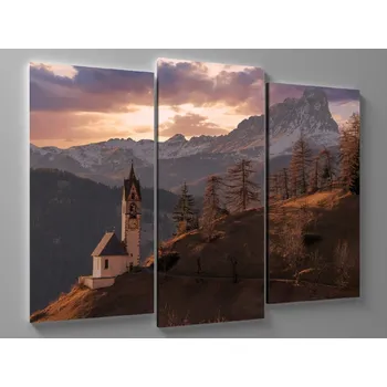 Obraz Obraz kostel ve vrcholkách hor Rozměr: 75 x 50 cm