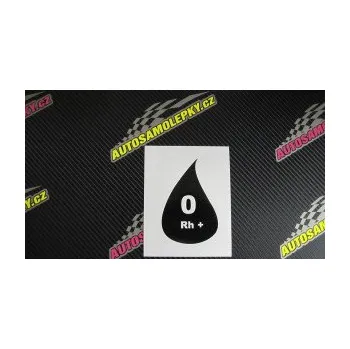 Polep vozidla SAMOLEPKA Krevní skupina 0 Rh+ kapka (09 - bílá) NA AUTO, NÁLEPKA, FÓLIE, POLEP, TUNING, VLASTNÍ TEXT, TISK, AUTOSAMOLEPKY.cz, POLEPY, OBRÁZEK, LOGO, SAMOLEPKY