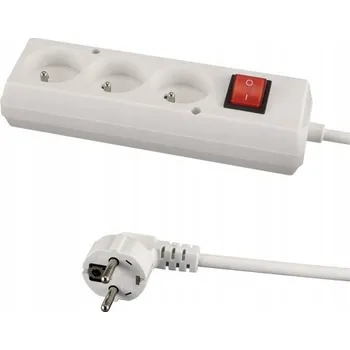 Napájecí kabel Prodlužovací Kabel Struhm 5 m, 3 ks bílá