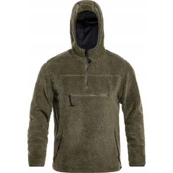 Pánská mikina Fleecová Mikina Mikina fleecová Brandit Teddyfleece Worker Pullover - Olivová 7XL