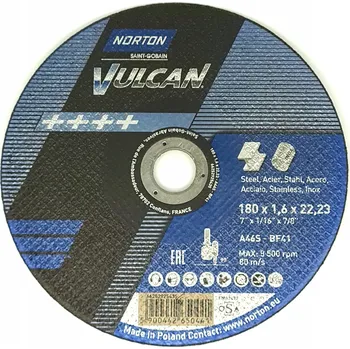 Řezný kotouč Řezací kotouč Vulcan Metal Inox 180 x 22,23 x 1,6 mm