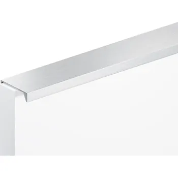 Nábytkové kování Nábytková úchytka hranová, nasazovací, délka 128 mm, rozteč 158 mm, hliník ATM