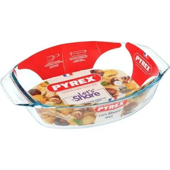 Skleněný pekáč s uchy PYREX 35x24cm/3l., borosilikát