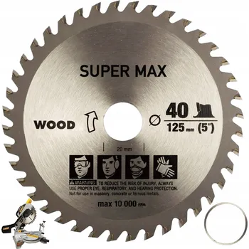 Řezný kotouč WIDIOVÁ KOTOUČKA NA ŘEZÁNÍ DŘEVA PILA 125 mm x 22 / 22,2 x 40T WIDIA KARBID
