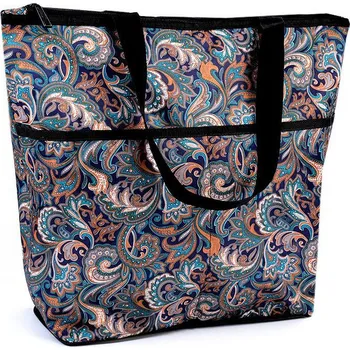 Nákupní taška Skládací nákupní taška se zipem 44 x 38 x 15 cm