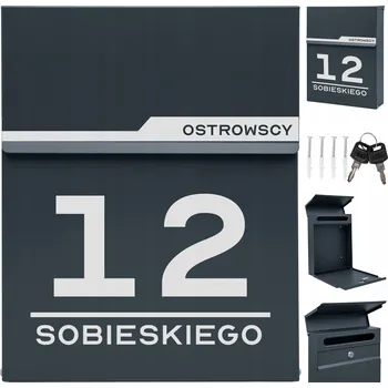 Poštovní schránka Poštovní schránka euroschránka, vhoz M-TEC šedá