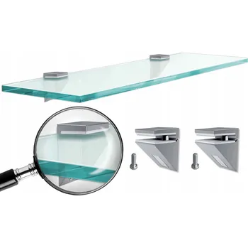 Zrcadlo SZKLANA PÓŁKA DO KOUPELNY POD ZRCADLO 40x14 cm