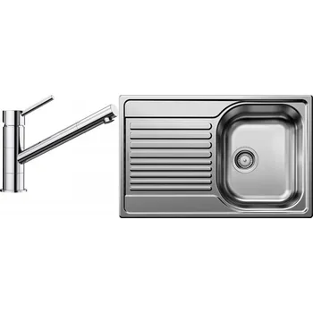Nerezový dřez Set RS Blanco Tipo 45 S Compact + Blanco Kano (nerez + chrom)