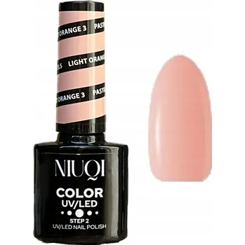Lak na nehty LNIUQI HYBRIDNÍ LAK NA NEHTY UV/LED 5ml světle oranžová 3 oranžová pastel PASTELS