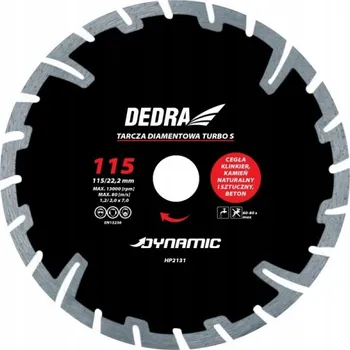 Řezný kotouč Diamantový kotouč Dedra HP2136 Turbo S Dynamic 230X22,2 mm