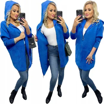 Dámské spodní prádlo Soprato dámský kabát vícebarevný oversize s kapuce na zip, vel. univerzální