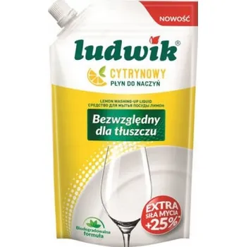 Mycí prostředek Prostředek na mytí nádobí Ludwik sáček Citron 450g