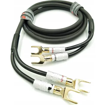Audio kabel NAKAMICHI Reproduktorový kabel OFC 2x2,5 s vidličkami, 4,5 m